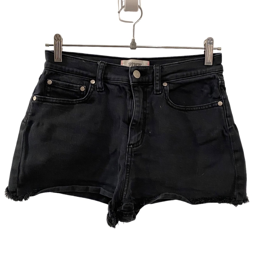 Victoria’s Secret PINK Black Gray High Waist Short Shorts
